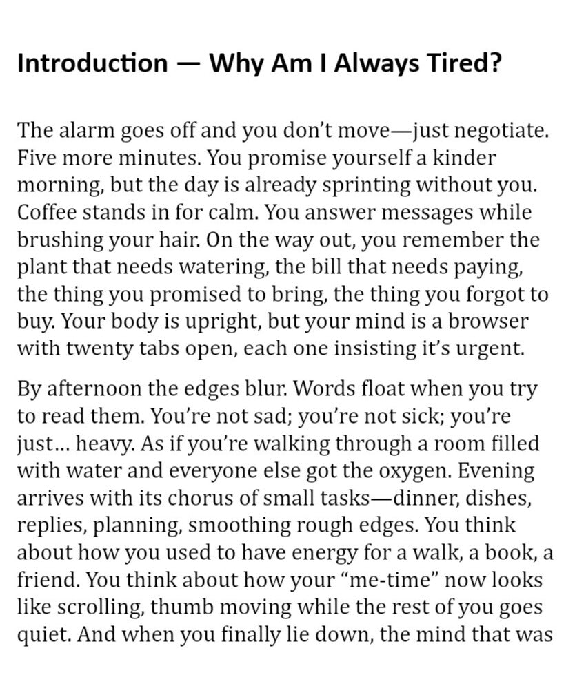 Why Am I Always Tired? - A Women’s Guide to Energy, Boundaries, and Designing a Kinder Day - Praaneticc
