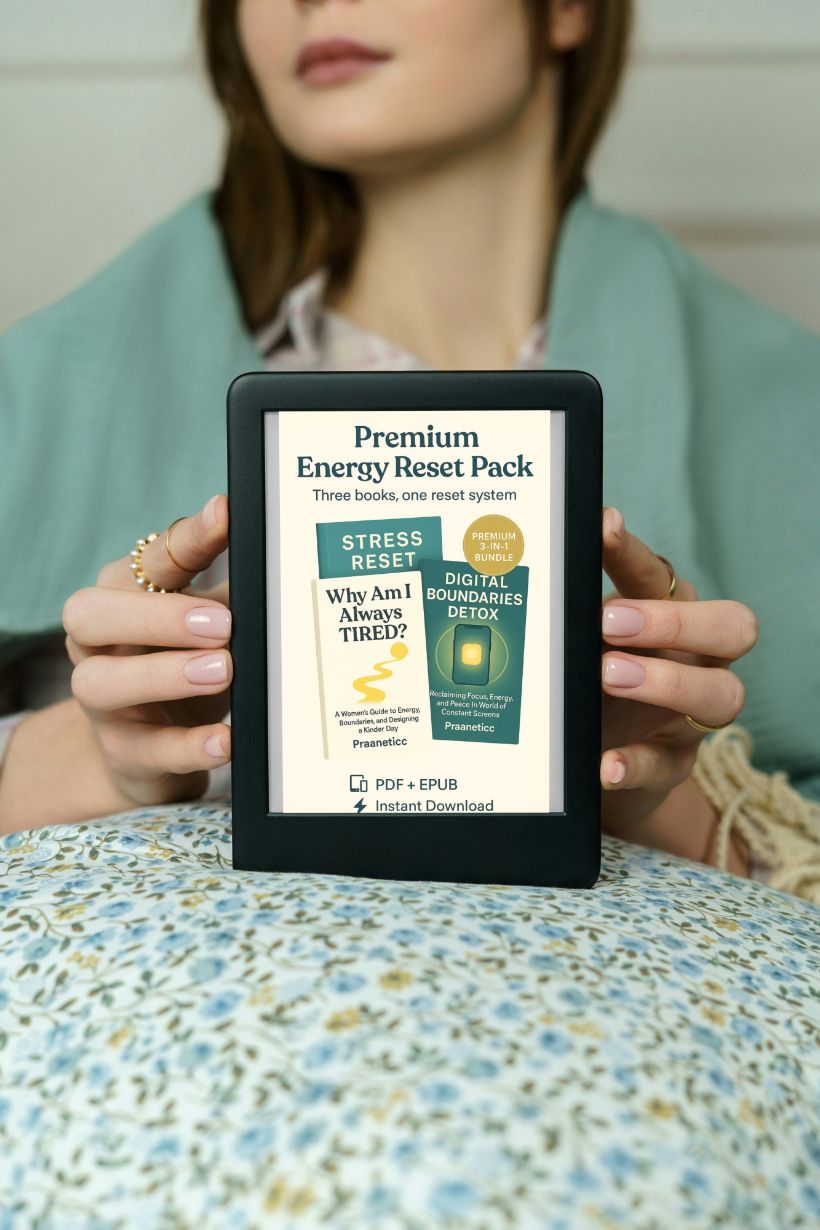 Premium Energy Reset Pack — 3-Book Bundle, “Three books, one reset system”. - Praaneticc