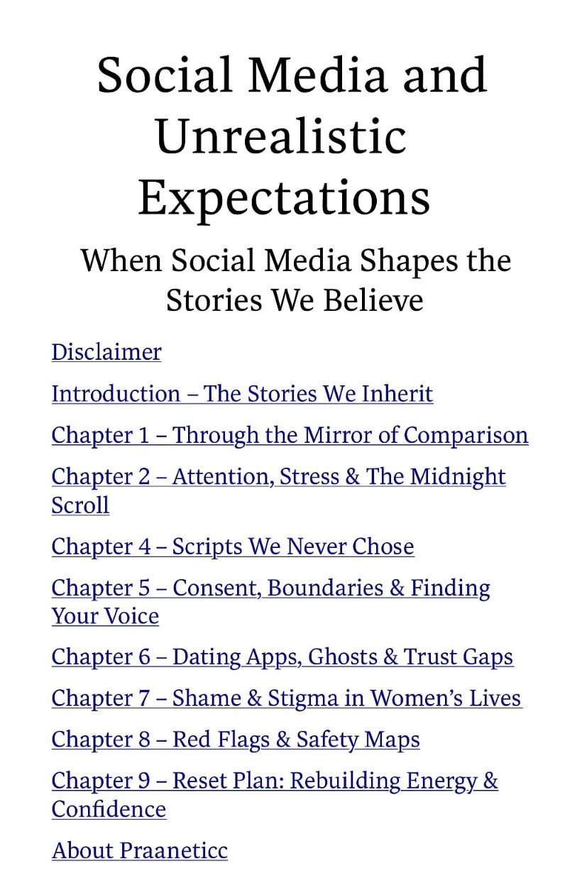 Social Media & Unrealistic Expectations - When Social Media Shapes the Stories We Believe - Praaneticc