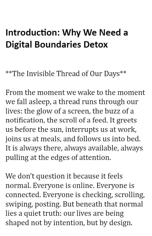 Digital Boundaries Detox - Reclaiming Focus, Energy, and Peace in a World of Constant Screens - Praaneticc