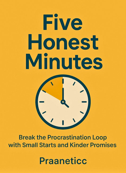 Five Honest Minutes - Break the Procrastination Loop with Small Starts and Kinder Promises - Praaneticc