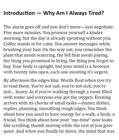 Why Am I Always Tired? - A Women’s Guide to Energy, Boundaries, and Designing a Kinder Day - Praaneticc